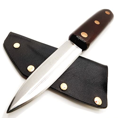 Handmade Paring Knife with Sheath - Dual Edges Custom Kitchen Knife Ma –