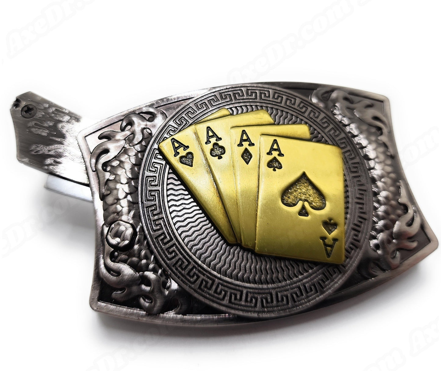 4 Aces Click-In Folding Knife Belt Buckle