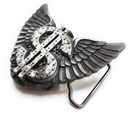 Blinged Dollar Sign with Wings Lighter Belt Buckle