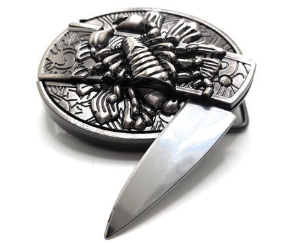 Scorpion Folding Knife Belt Buckle