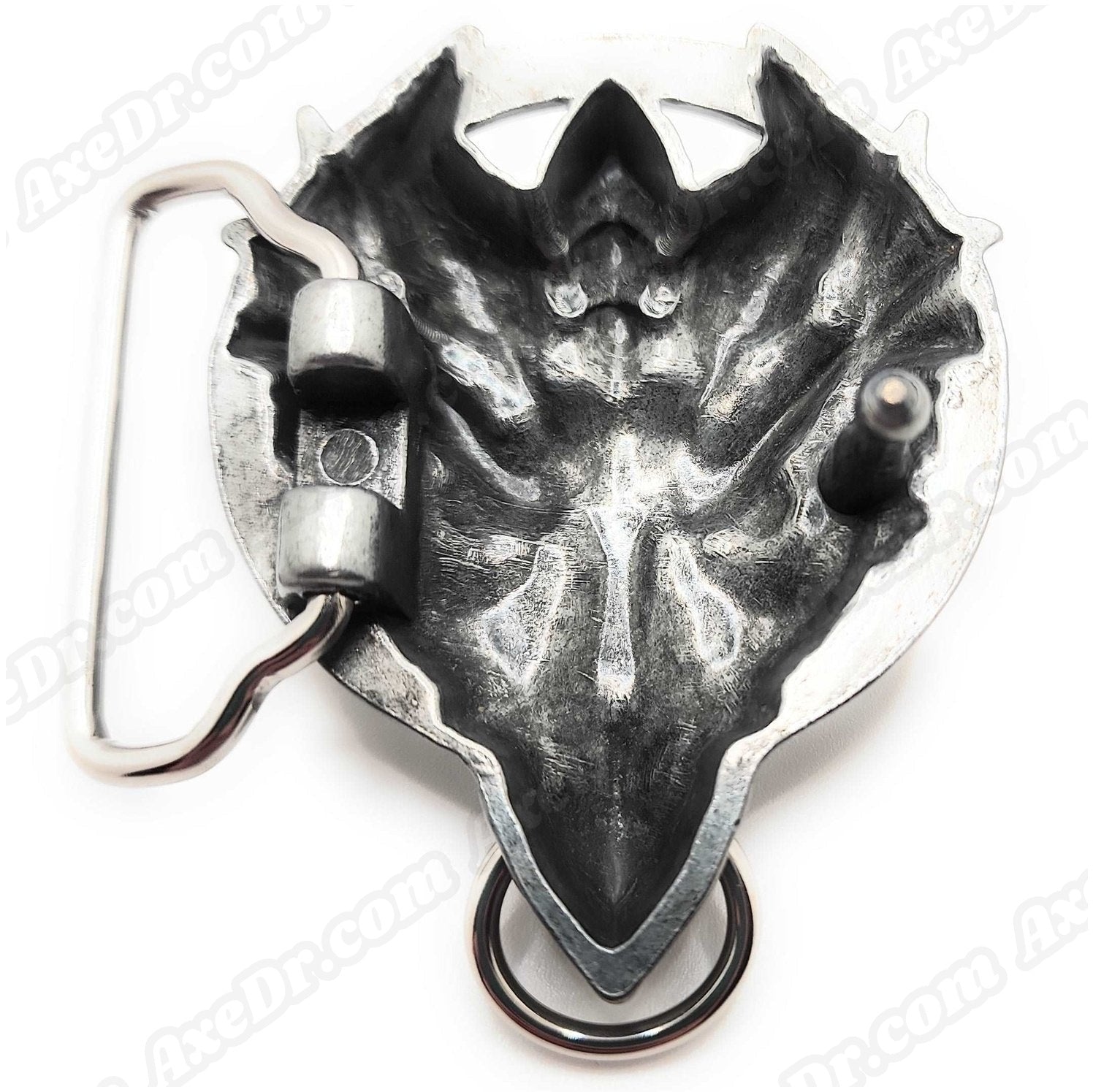 3D Red-Eyed Dragon Head Belt Buckle shop.AxeDr.com 3d, animal, animals, buckle, dragon, Dragons, Novelty, silver