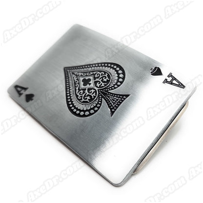 Ace of Spades Belt Buckle shop.AxeDr.com Ace, Belt Buckle, Cards, Casino, Gambling, goth, Novelty, Poker, Rockstar