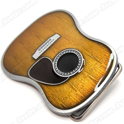 Acoustic Guitar Belt Buckle Copper shop.AxeDr.com acoustic, belt, buckle, country, guitar