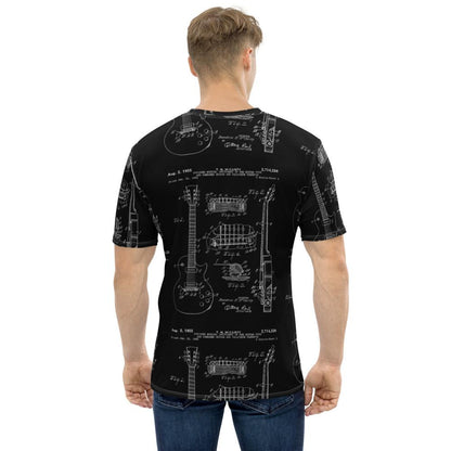 All-Over-Print LP Guitar Patent T-Shirt by AxeDr. shop.AxeDr.com All-Over-Print, AxeDr., AxeDr. Guitar Tees & Hoodies, Guitar, reverbsync-force:on, reverbsync:off, T
