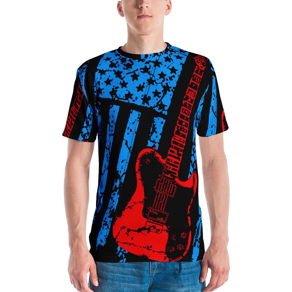 Americana T All-Over-Print Guitar T-Shirt by AxeDr. shop.AxeDr.com All-Over-Print, AxeDr., AxeDr. Guitar Tees & Hoodies, Guitar, reverbsync:off, T-Shirts
