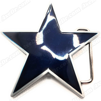Blue Star Belt Buckle shop.AxeDr.com Belt Buckle, black, emo, goth, Novelty, Punk, Rockstar, Rockstar Style, Star