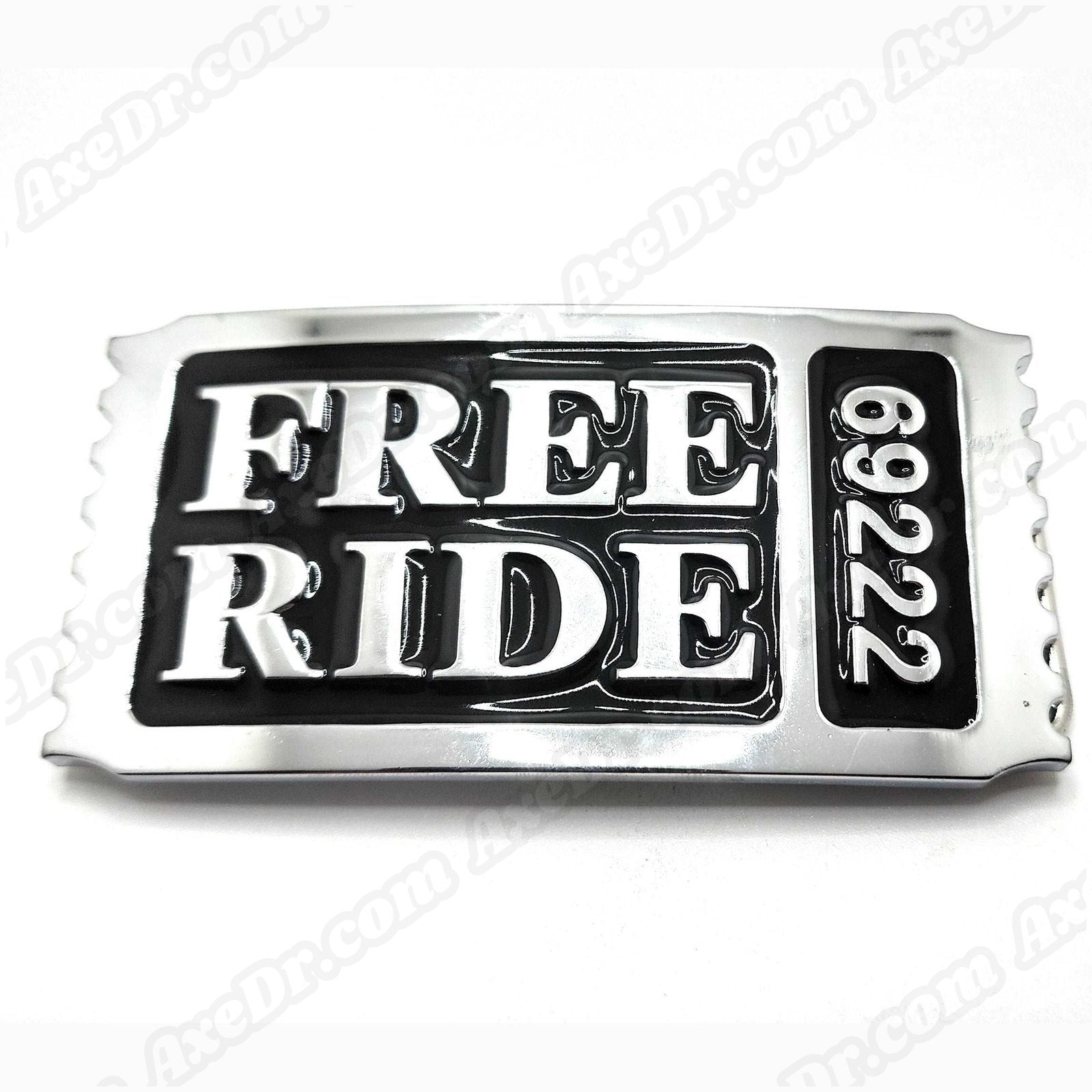 FREE RIDE Ticket Belt Buckle – shop.AxeDr.com