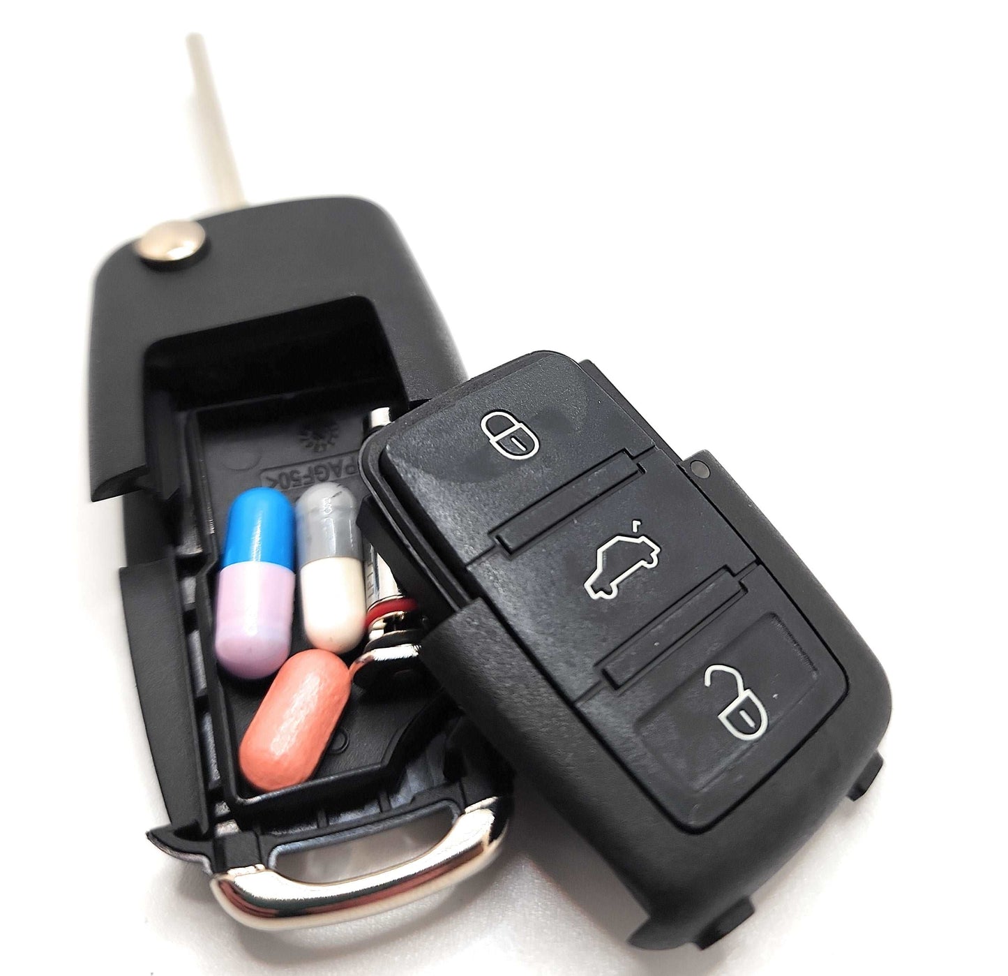 Flip-Out Car Key Diversion Safe Hidden Compartment Pill Safe shop.AxeDr.com Diversion Safe, Stash