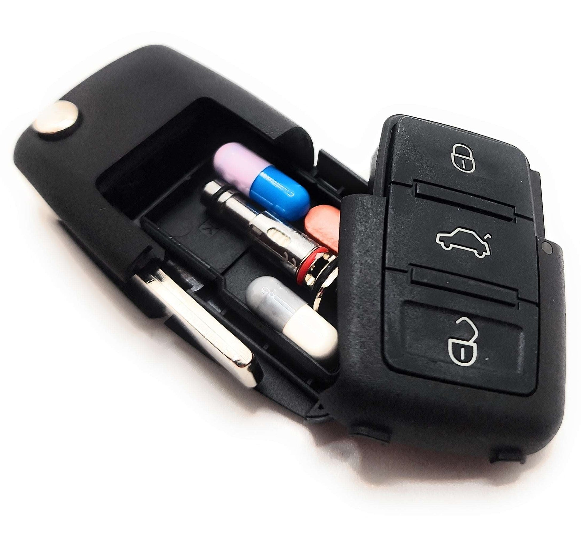 Flip-Out Car Key Diversion Safe Hidden Compartment Pill Safe shop.AxeDr.com Diversion Safe, Stash