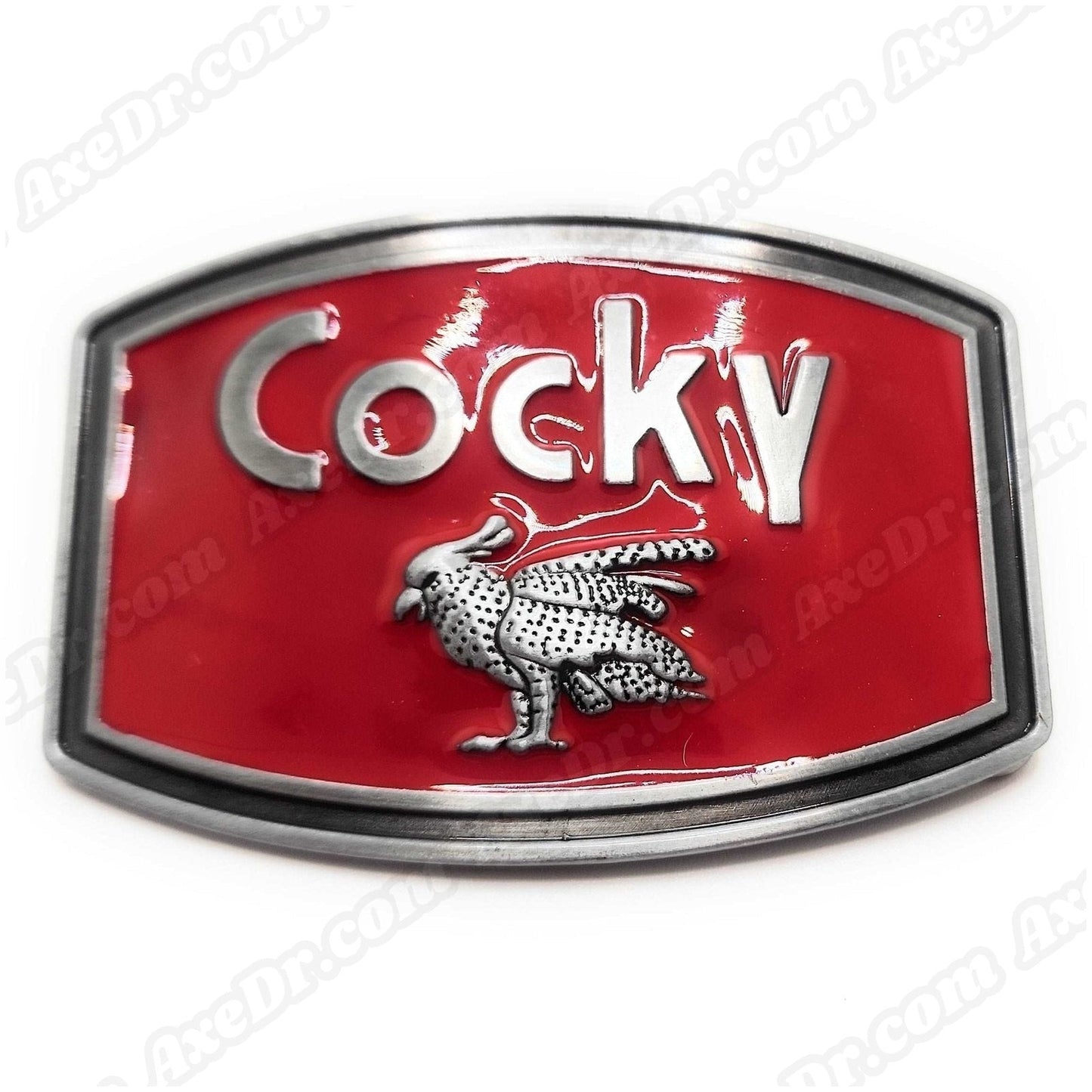 Funny Cocky Rooster Belt Buckle Red Enamel shop.AxeDr.com Beltbuckle, Buckle, Funny Belt Buckle, Lighters