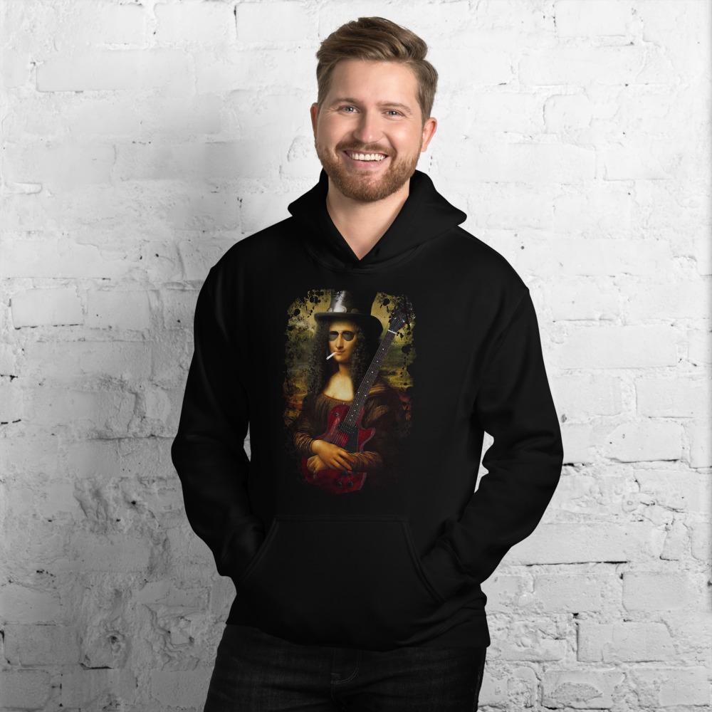Guitar Hoodie "Slash a Lisa" by Axe Dr. Apparel shop.AxeDr.com AxeDr., AxeDr. Guitar Tees & Hoodies, Brand New, christmas gift, Custom Product, electric guitarist 