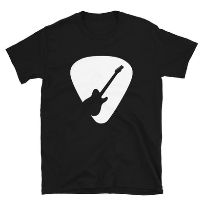 Guitar Pick Silhouette TL Style T-Shirt shop.AxeDr.com AxeDr., AxeDr. Guitar Tees & Hoodies, Guitar, Guitar T-Shirt, Guitar Tees, reverbsync-force:on