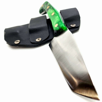 Handmade Knife Made In USA - Custom EDC Tanto Resin Handle Knife / Bush Knife shop.AxeDr.com Handmade Knife, Handmade Knives