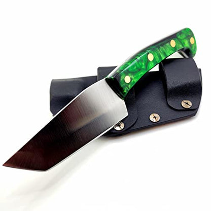 Handmade Knife Made In USA - Custom EDC Tanto Resin Handle Knife / Bush Knife shop.AxeDr.com Handmade Knife, Handmade Knives