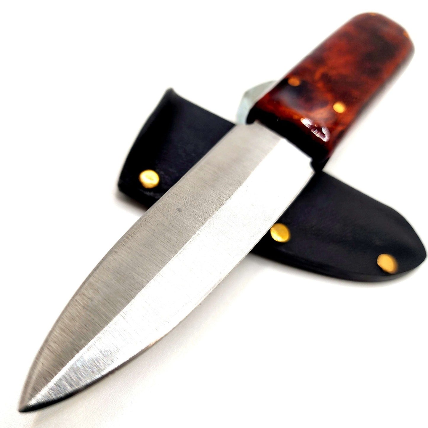 Handmade Paring Knife - Custom Made In USA Kitchen Knife/Dual Edge Kitchen Knife with Sheath shop.AxeDr.com Handmade Knife, Handmade Knives