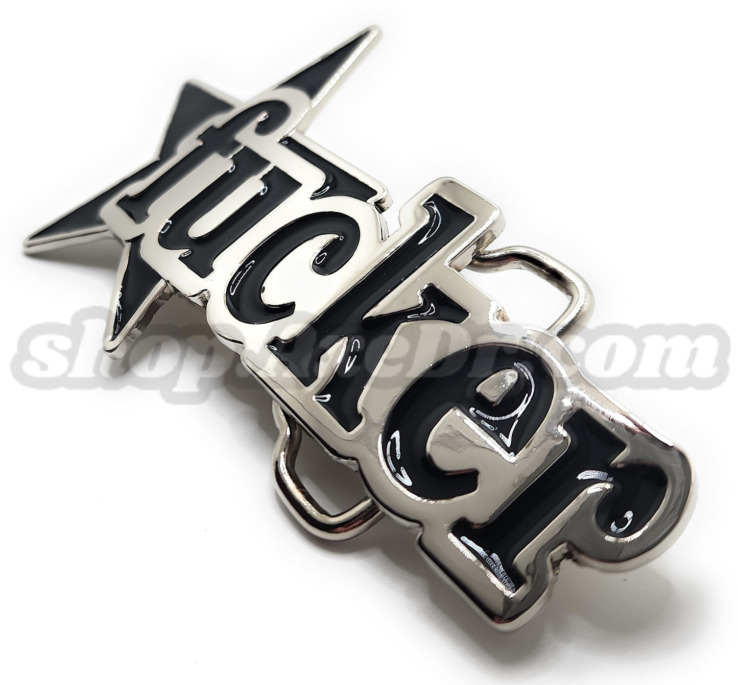 FUCKER Nautical Star Belt Buckle Polished Chrome