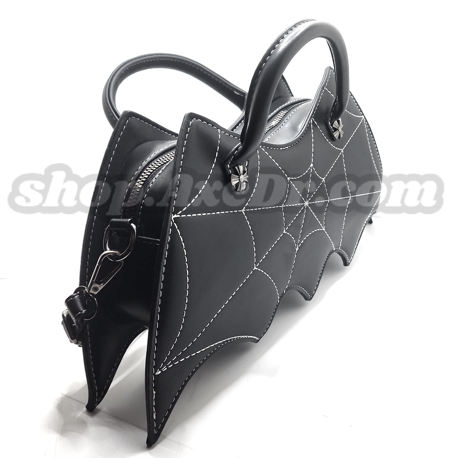 Batwings Purse Goth Emo Spiderweb Embroidered Shoulder Bag