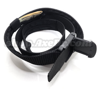 Secret Stash Nylon Military Style Web Belt Zippered Hidden Compartment