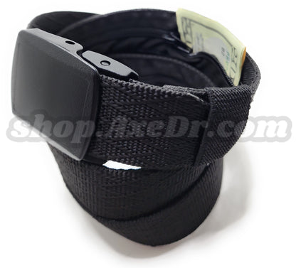 Secret Stash Nylon Military Style Web Belt Zippered Hidden Compartment