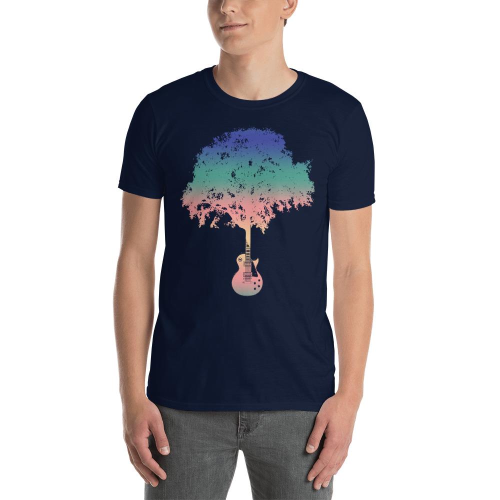 LP Guitar Tree Gradient T-Shirt shop.AxeDr.com AxeDr., AxeDr. Guitar Tees & Hoodies, Guitar, Guitar T-Shirt, Guitar Tees, reverbsync-force:on