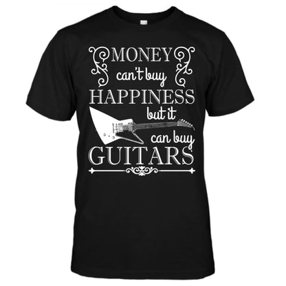 Money Can't Buy Happiness...But EXP-Style Guitar T-Shirt shop.AxeDr.com AxeDr., AxeDr. Guitar Tees & Hoodies, Guitar, Guitar T-Shirt, Guitar Tees, reverbsync-force:on
