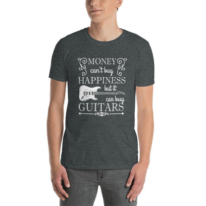 Money Can't Buy Happiness...But SRT-Style Guitar T-Shirt shop.AxeDr.com AxeDr., AxeDr. Guitar Tees & Hoodies, Guitar, Guitar T-Shirt, Guitar Tees, reverbsync-force:on