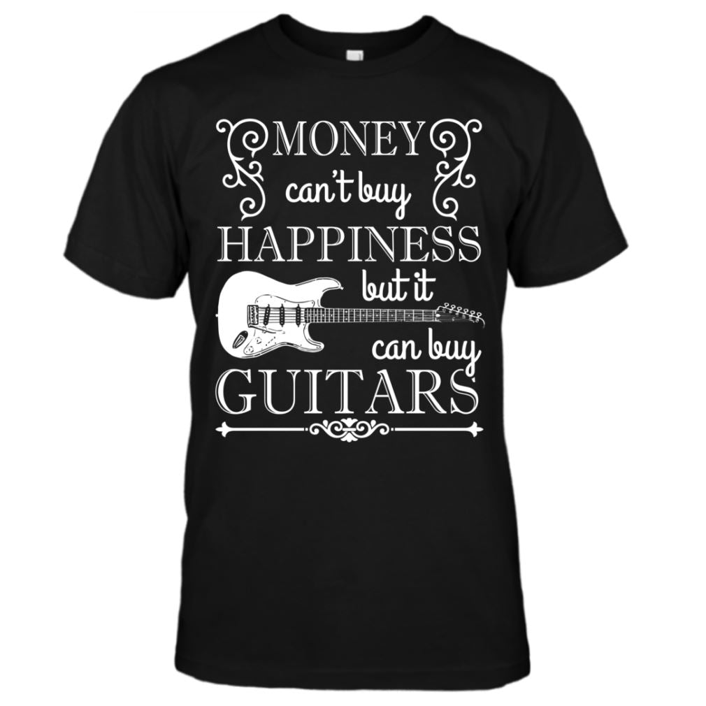 Money Can't Buy Happiness...But SRT-Style Guitar T-Shirt shop.AxeDr.com AxeDr., AxeDr. Guitar Tees & Hoodies, Guitar, Guitar T-Shirt, Guitar Tees, reverbsync-force:on