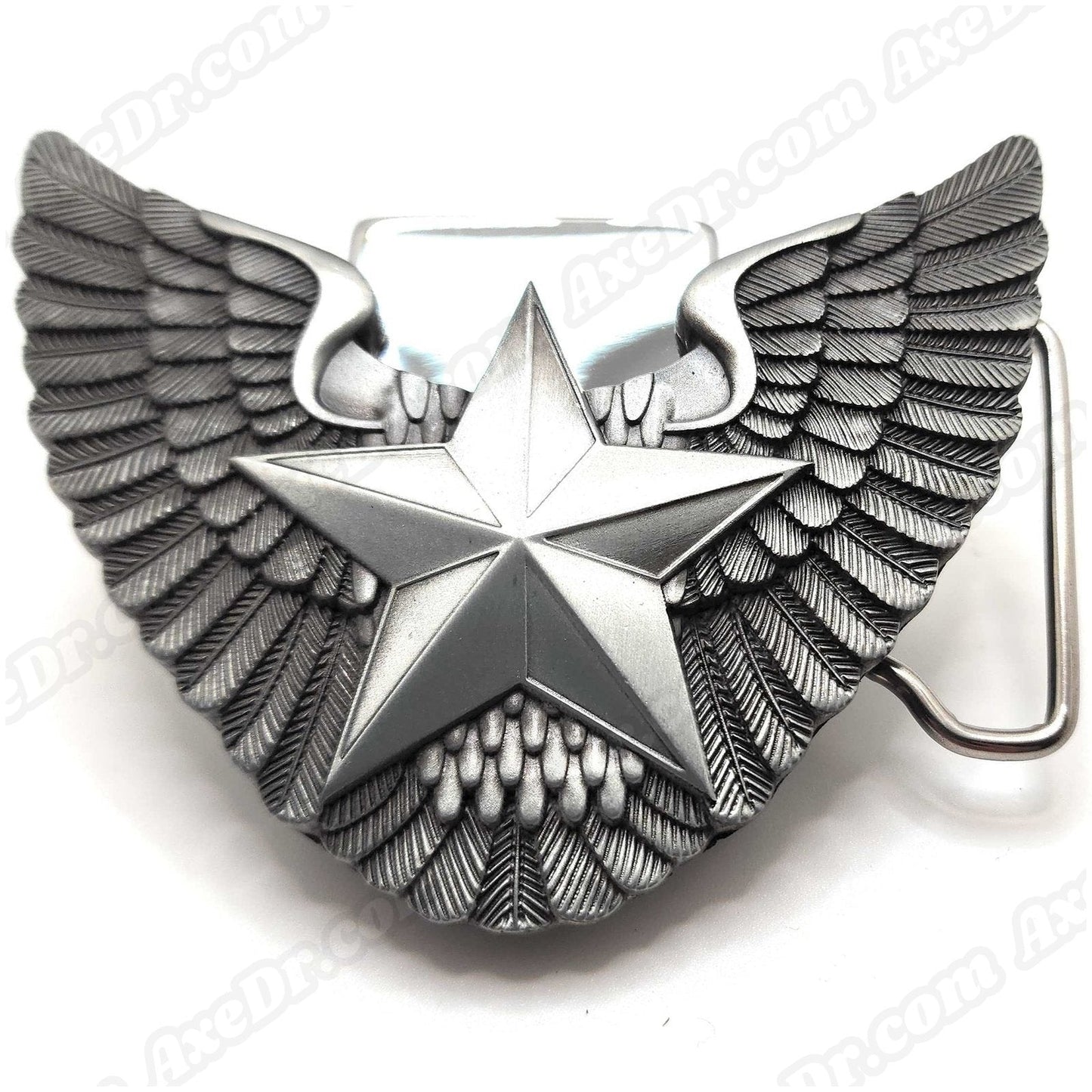 Nautical Star Wings Lighter Belt Buckle and Genuine Leather Belt shop.AxeDr.com 