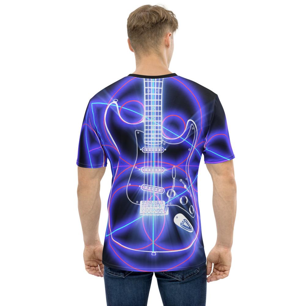 Neon Guitar Geometry STR All-Over Print T-Shirt shop.AxeDr.com All-Over Print, AxeDr., AxeDr. Guitar Tees & Hoodies, Guitar, reverbsync:off, T-Shirt
