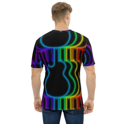 Neon Guitar Rainbow T-shirt shop.AxeDr.com All-Over Print, AxeDr., AxeDr. Guitar Tees & Hoodies, Guitar, reverbsync:off, T-Shirt