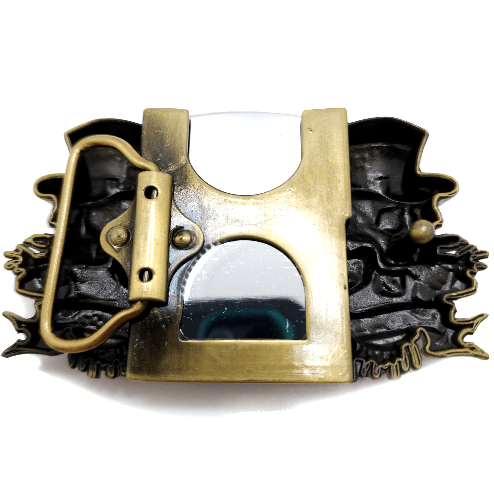 Triple Joker Skulls Bronze Lighter Belt Buckle with Smiling Skull Lighter Holder Buckle shop.AxeDr.com Beltbuckle, Buckle, Lighter, Lighter Belt Buckles, lighter buckle, Lighters