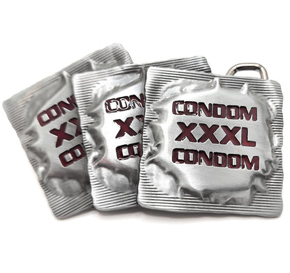 XXXL Condoms Red Funny Belt Buckle shop.AxeDr.com Belt Buckle, Funny, Funny Belt Buckle